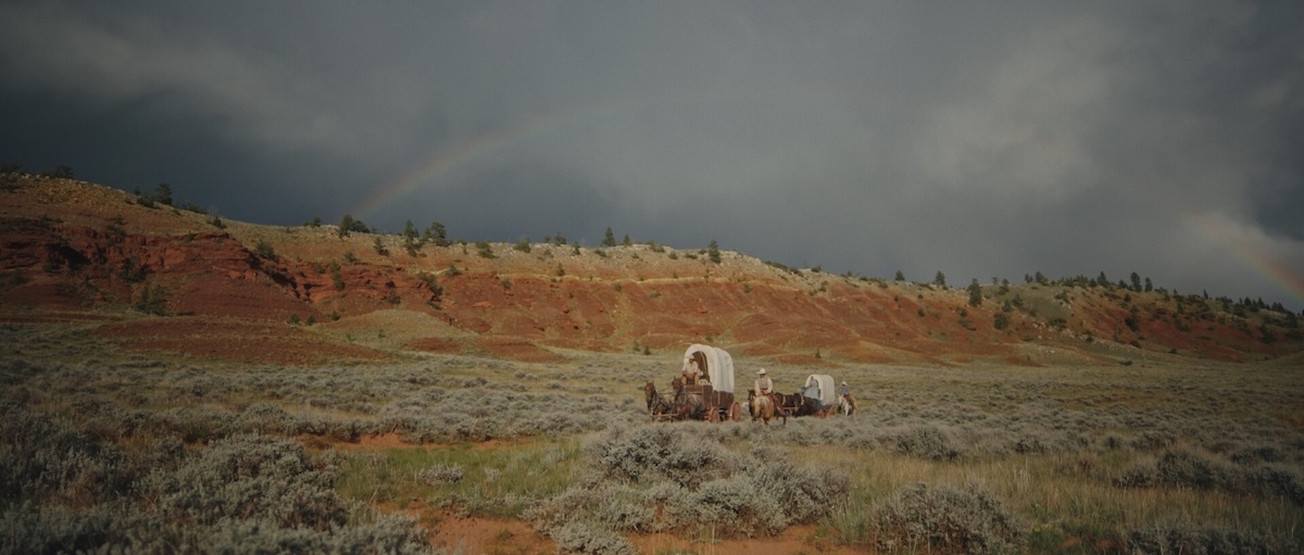 Image of wagons on plains.