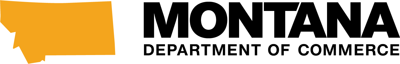 Logo for Montana Department of Commerce.
